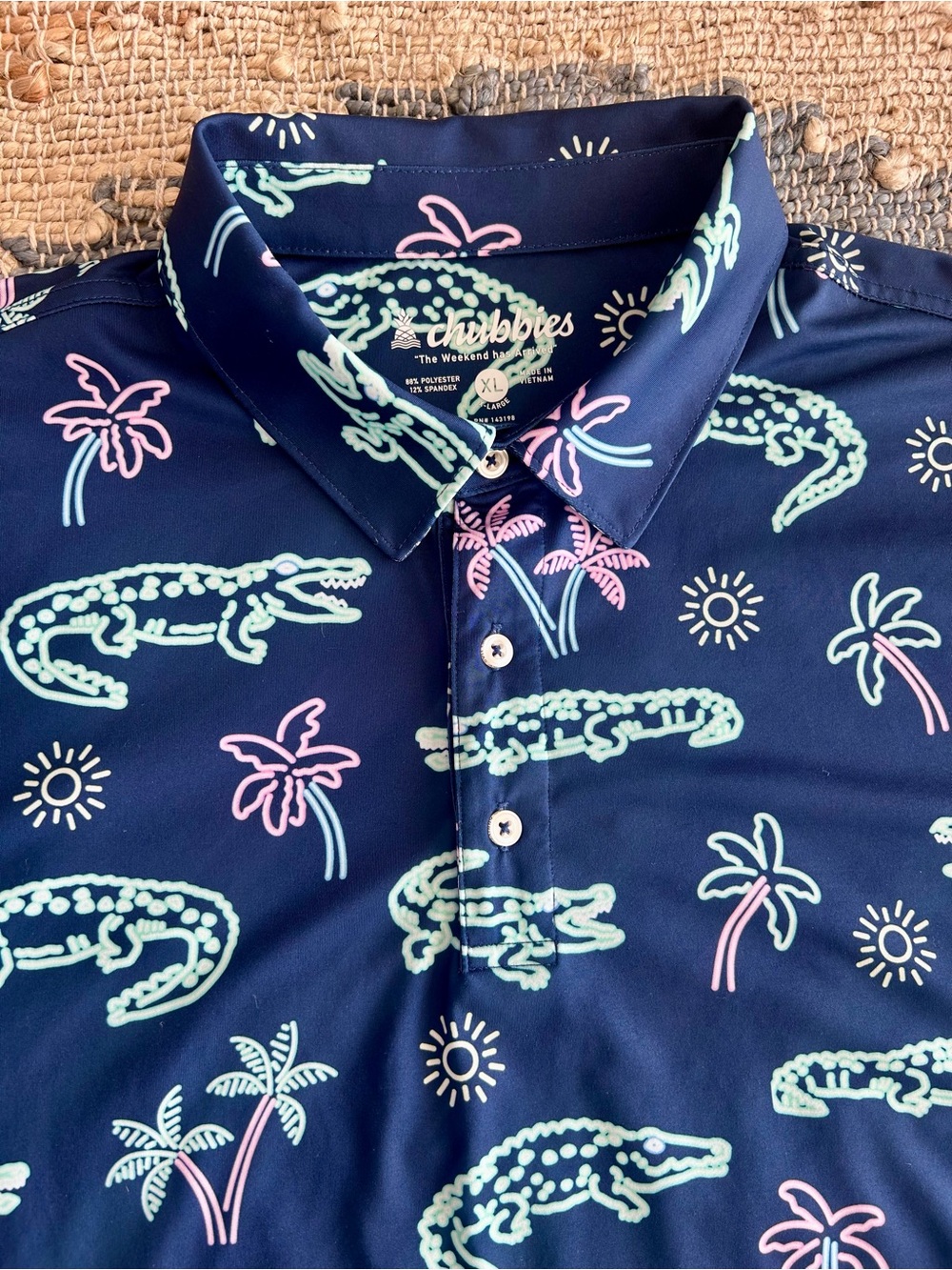 Chubbies “The Glade” Neon Glade Performance Polo
